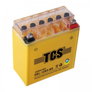 TCS摩托车密封式胶体电池12N5-BS