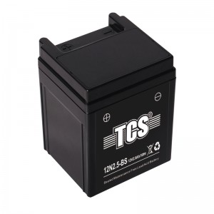 TCS摩托车密封式免维护电池12N2.5-BS