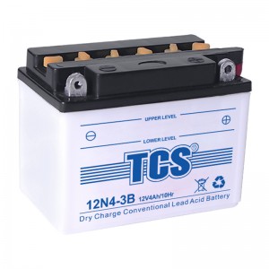 TCS摩托车干荷普通型水电池12N4-3B