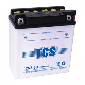 TCS摩托车干荷普通型水电池12N5-3B