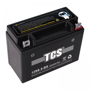 TCS摩托车密封式免维护电池12N6.5-BS