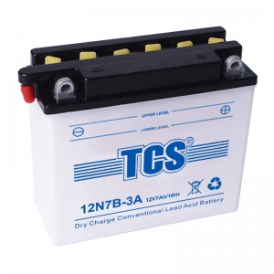 TCS摩托车电池干荷普通型水电池12N7B-3A