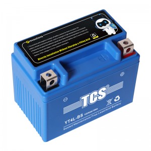 TCS摩托车密封式免维护电池YT4L-BS