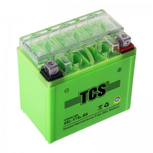 TCS 摩托车密封式胶体电池YT5L-BS