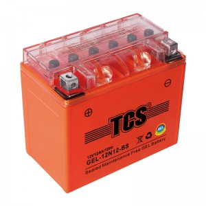 TCS摩托车密封式胶体电池12N12-BS