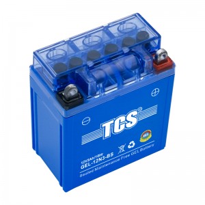 TCS摩托车密封式胶体电池12N3-BS