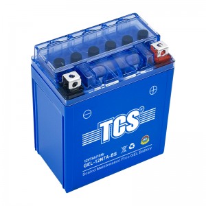 TCS摩托车密封式胶体电池12N7A-BS