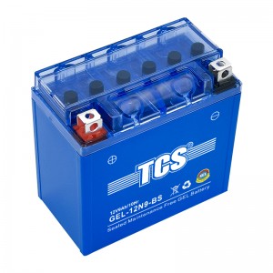 TCS摩托车密封式胶体电池12N9-BS