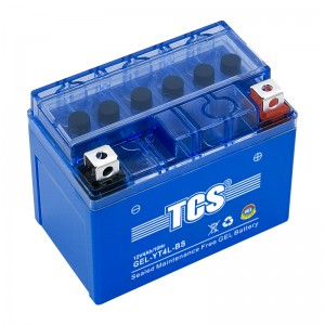 TCS摩托车密封式胶体电池YT4L-BS