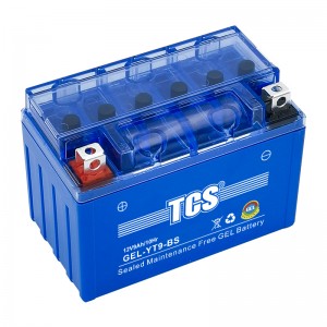 TCS摩托车密封式胶体电池YT9-BS