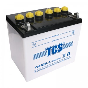 TCS摩托车电池干荷普通型水电池 Y60-N28L-A