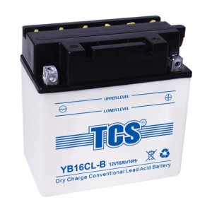 TCS摩托车干荷普通型水电池 YB16CL-B