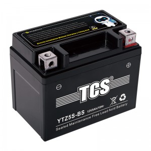 TCS摩托车密封式免维护电池YTZ5S-BS
